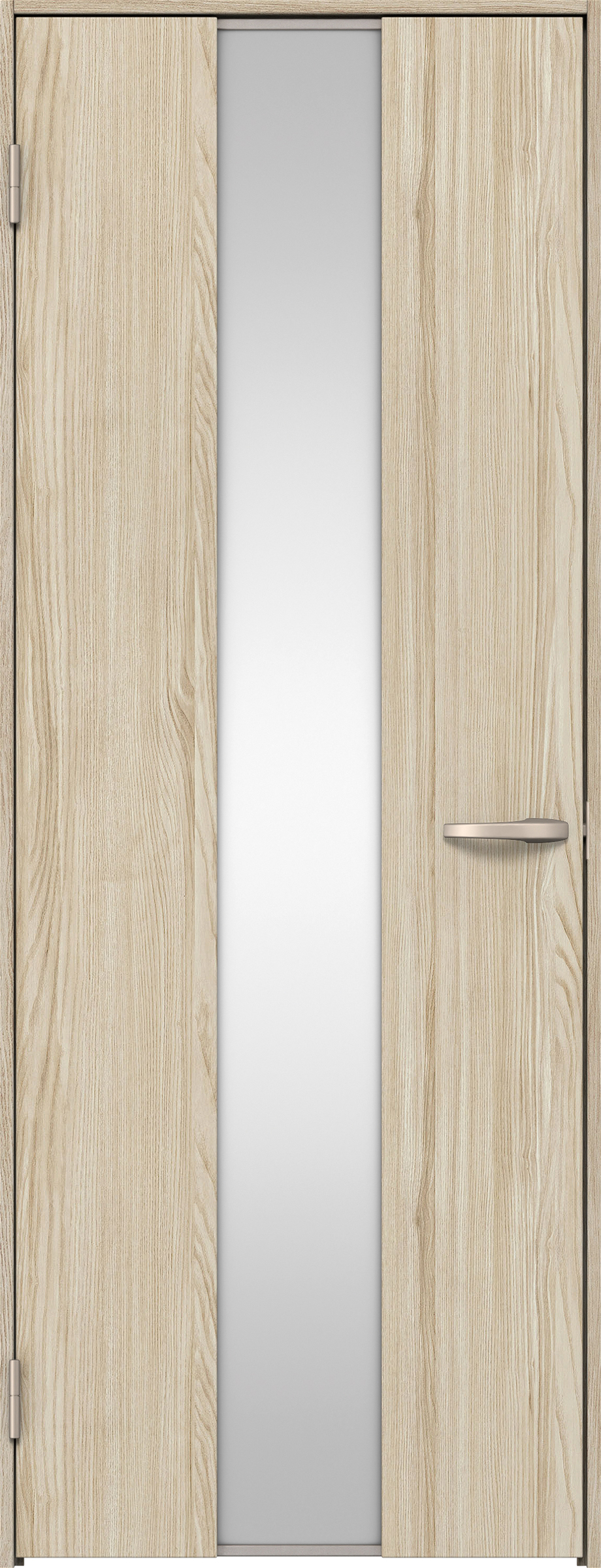 リビングドア　イエリア　片開きドア　扉セット　Ｇ５デザイン　８５０幅　２０００高　〈ソフトグレージュ柄〉　左開き　空錠　Ｎスタンダード丁番