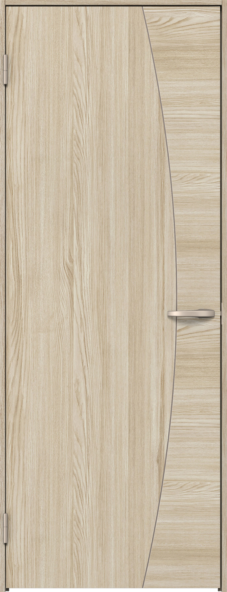 リビングドア　イエリア　片開きドア　扉セット　Ｋ６デザイン　７８０幅　２０００高　〈ソフトグレージュ柄〉　左開き　空錠　Ｎスタンダード丁番