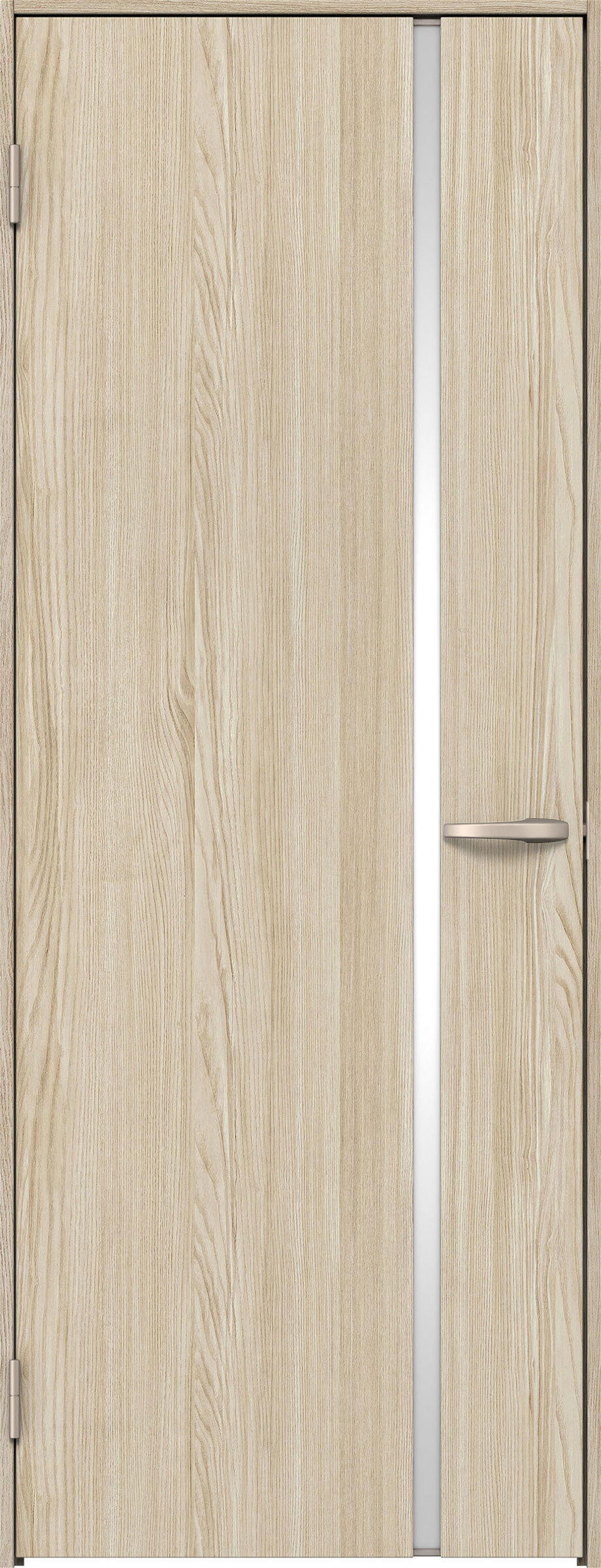 リビングドア　イエリア　片開きドア　扉セット　Ｌ９デザイン　８５０幅　２０００高　〈ソフトグレージュ柄〉　左開き　空錠　Ｎスタンダード丁番