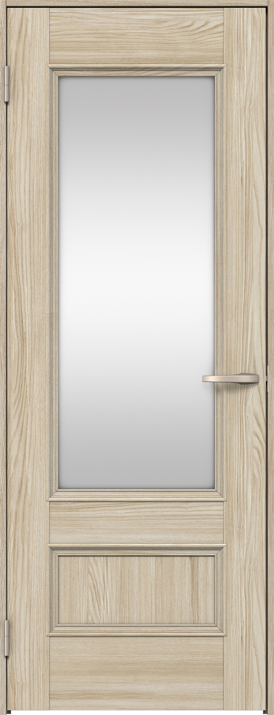 リビングドア　イエリア　片開きドア　扉セット　Ｍ２デザイン　７５５幅　２０００高　〈ソフトグレージュ柄〉　左開き　空錠　Ｎスタンダード丁番