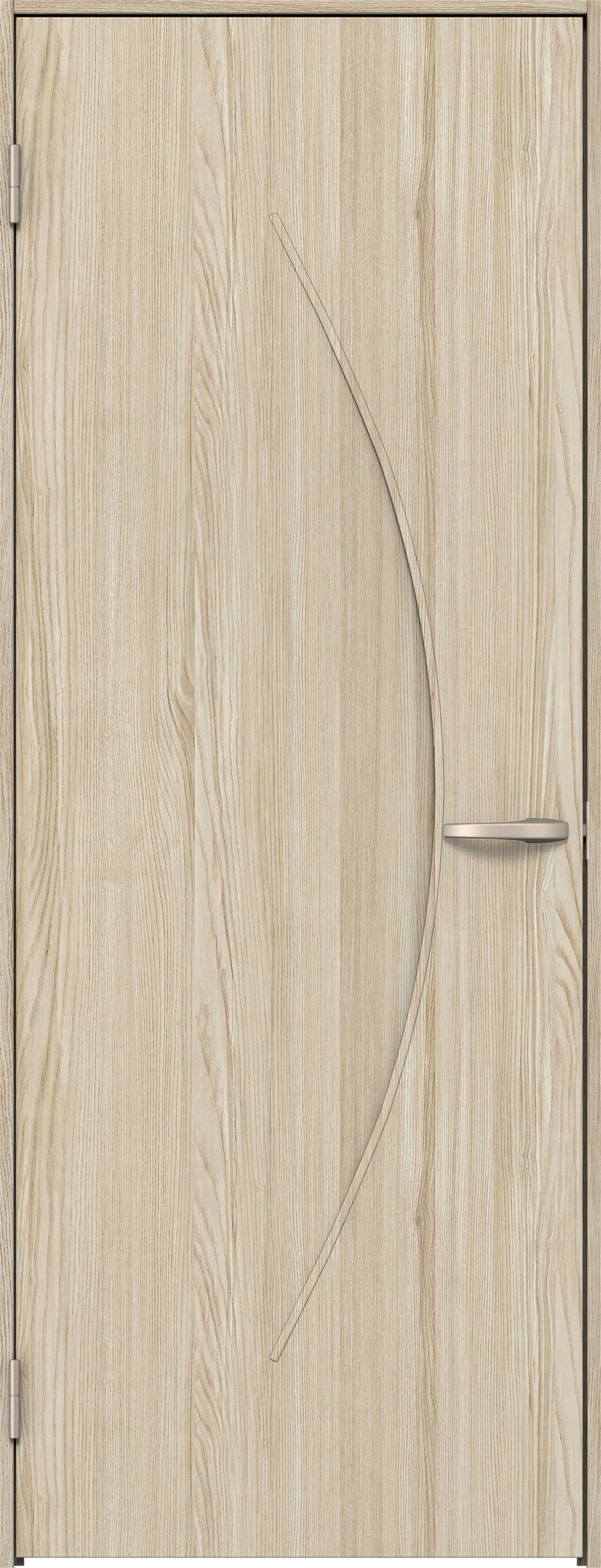 リビングドア　イエリア　片開きドア　扉セット　Ｓ７デザイン　７８０幅　２０００高　〈ソフトグレージュ柄〉　左開き　空錠　Ｎスタンダード丁番