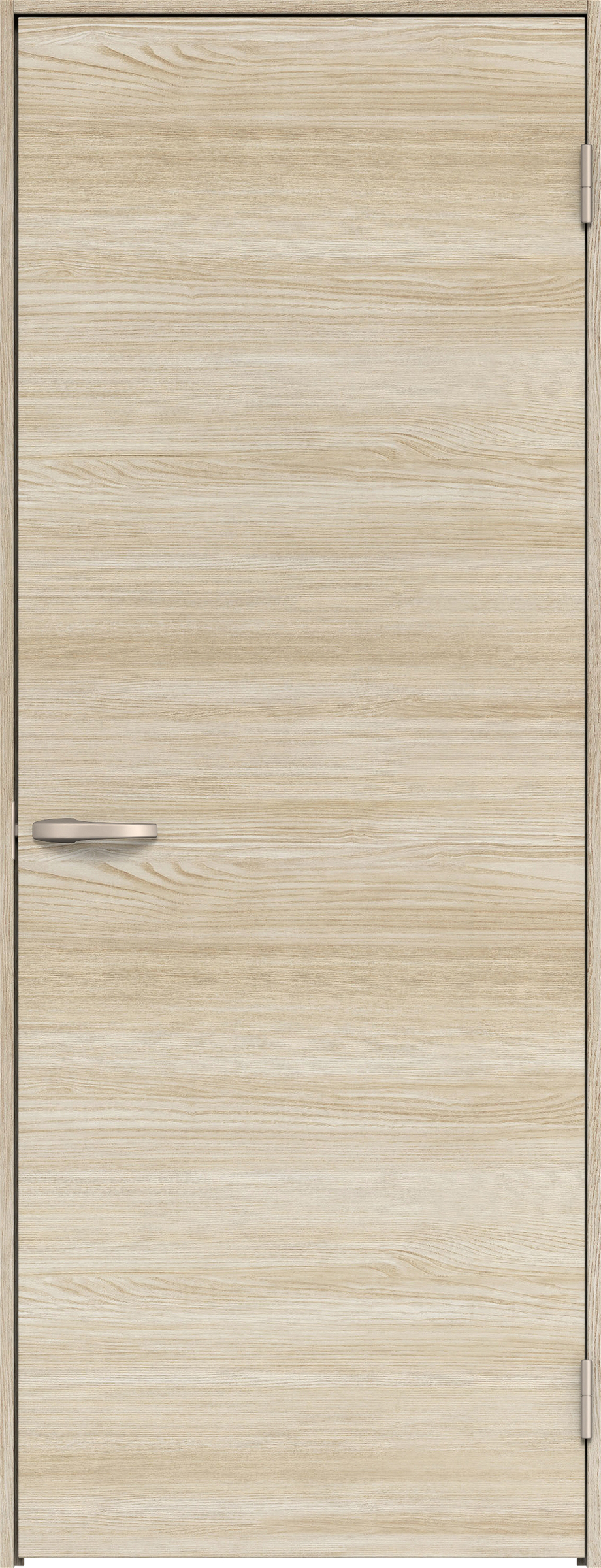 リビングドア　イエリア　片開きドア　扉セット　Ｕ０デザイン　８２５幅　２０００高　〈ソフトグレージュ柄〉　右開き　空錠　Ｎスタンダード丁番