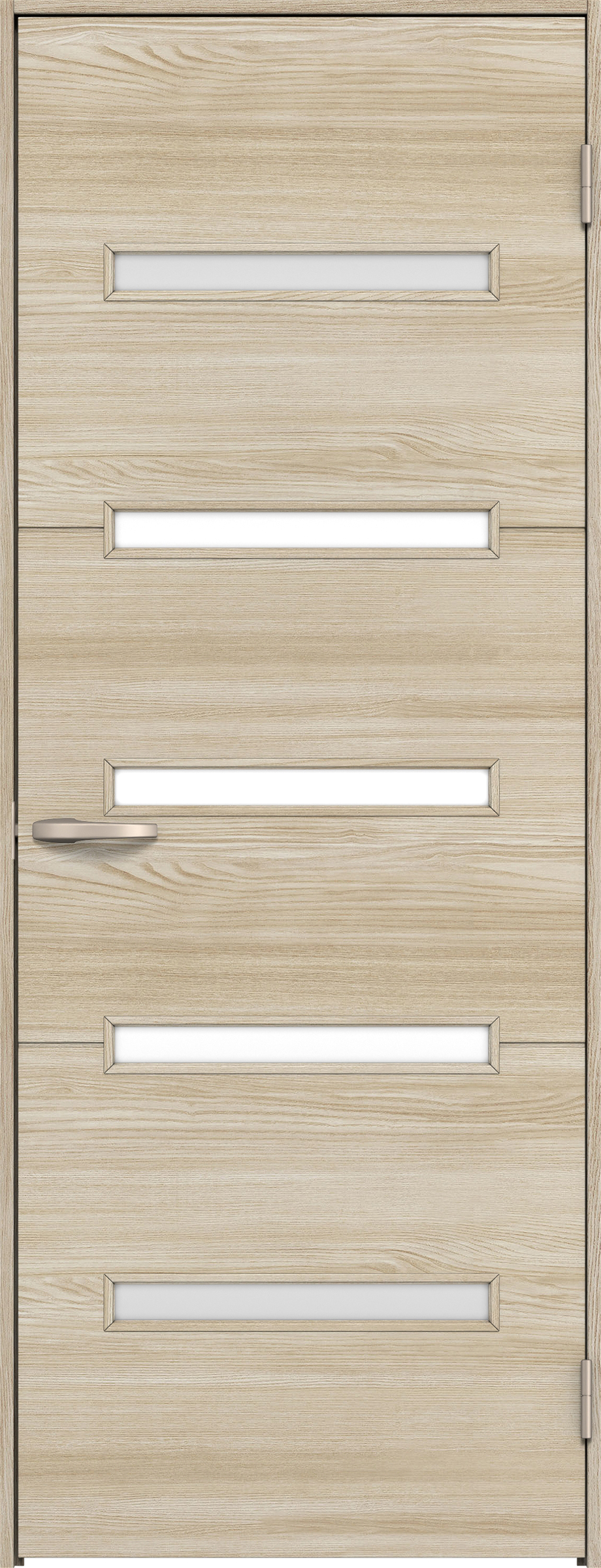 リビングドア　イエリア　片開きドア　扉セット　Ｙ４デザイン　８５０幅　２０００高　〈ソフトグレージュ柄〉　右開き　空錠　Ｎスタンダード丁番