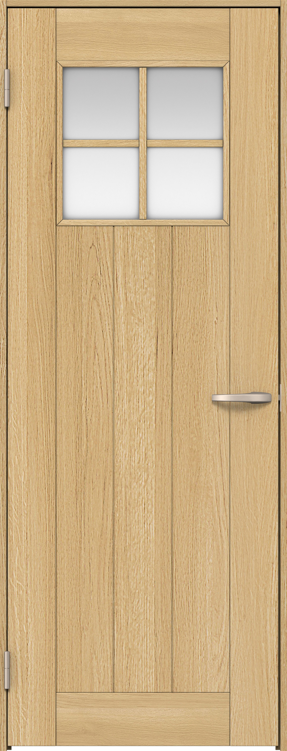 リビングドア　イエリア　片開きドア　扉セット　１Ｓデザイン　７３５幅　２０００高　〈ライトオーカー柄〉　左開き　空錠　Ｎスタンダード丁番