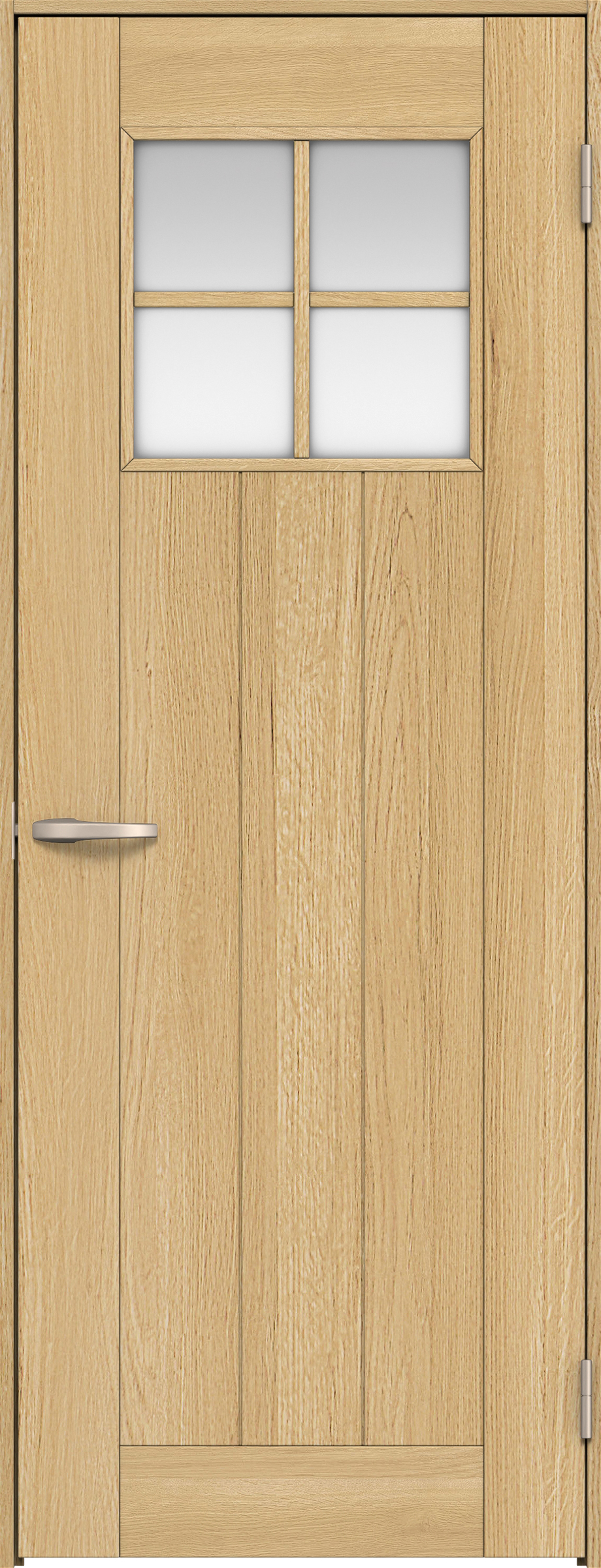 リビングドア　イエリア　片開きドア　扉セット　１Ｓデザイン　８５０幅　２０００高　〈ライトオーカー柄〉　右開き　空錠　Ｎスタンダード丁番