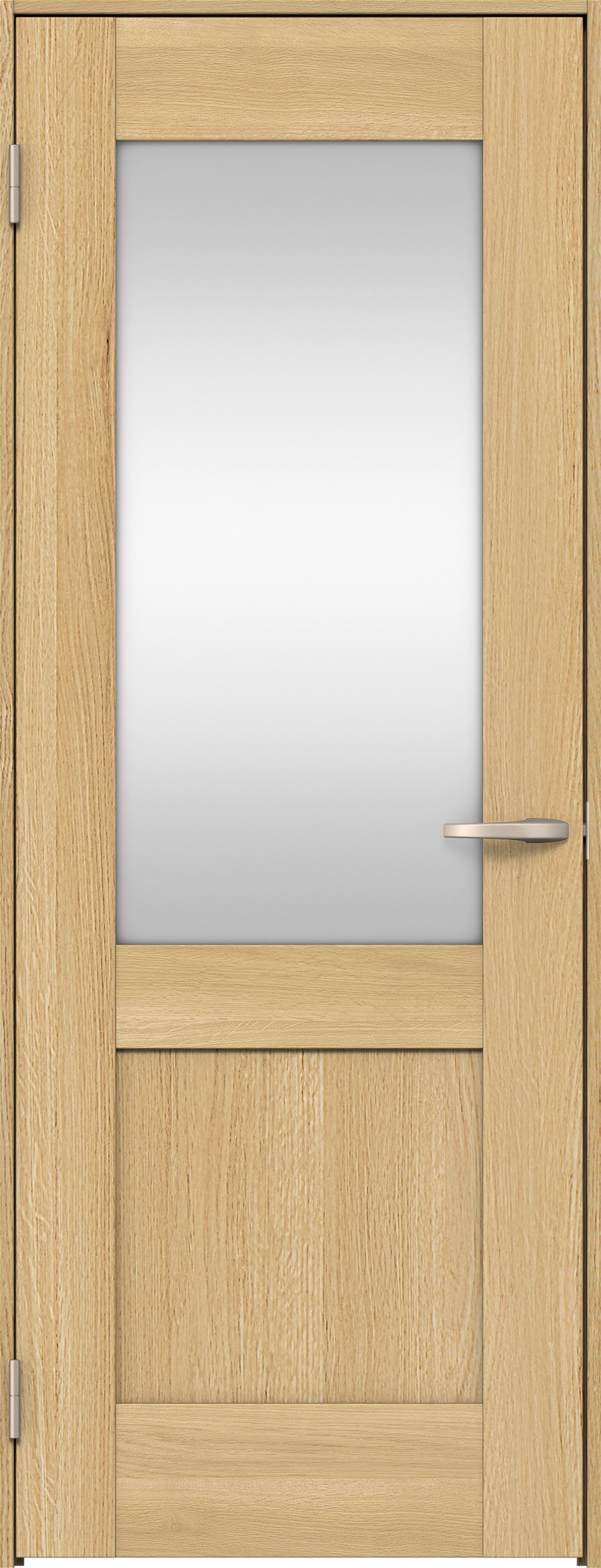 リビングドア　イエリア　片開きドア　扉セット　２８デザイン　７５５幅　２０００高　〈ライトオーカー柄〉　左開き　空錠　Ｎスタンダード丁番