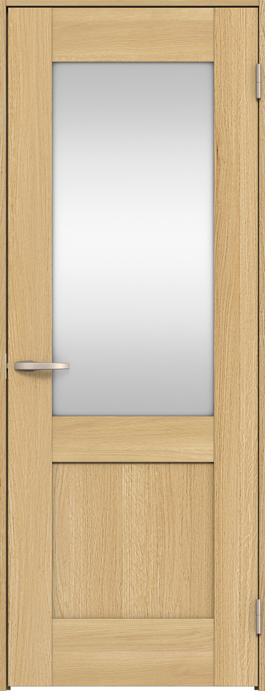 リビングドア　イエリア　片開きドア　扉セット　２８デザイン　８５０幅　２０００高　〈ライトオーカー柄〉　右開き　空錠　Ｎスタンダード丁番