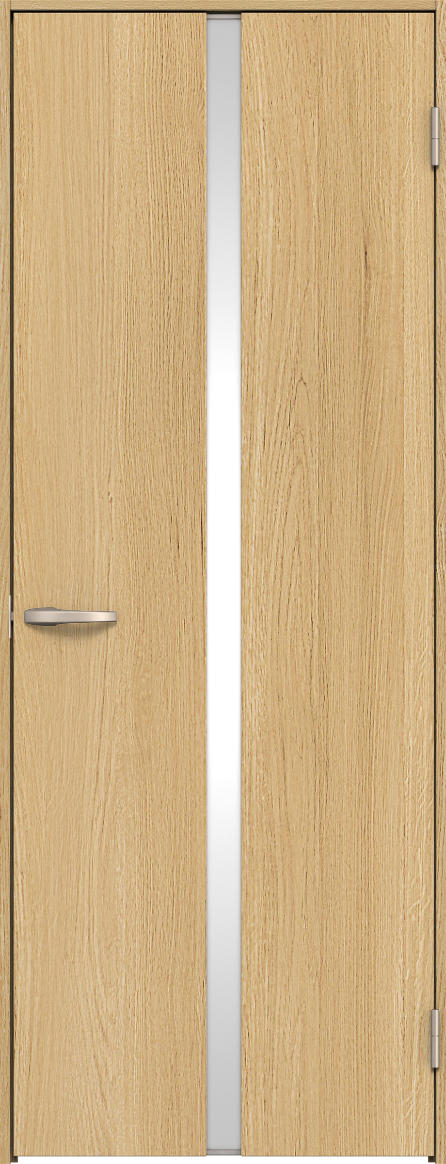 リビングドア　イエリア　片開きドア　扉セット　２Ｐデザイン　７５５幅　２０００高　〈ライトオーカー柄〉　右開き　空錠　Ｎスタンダード丁番