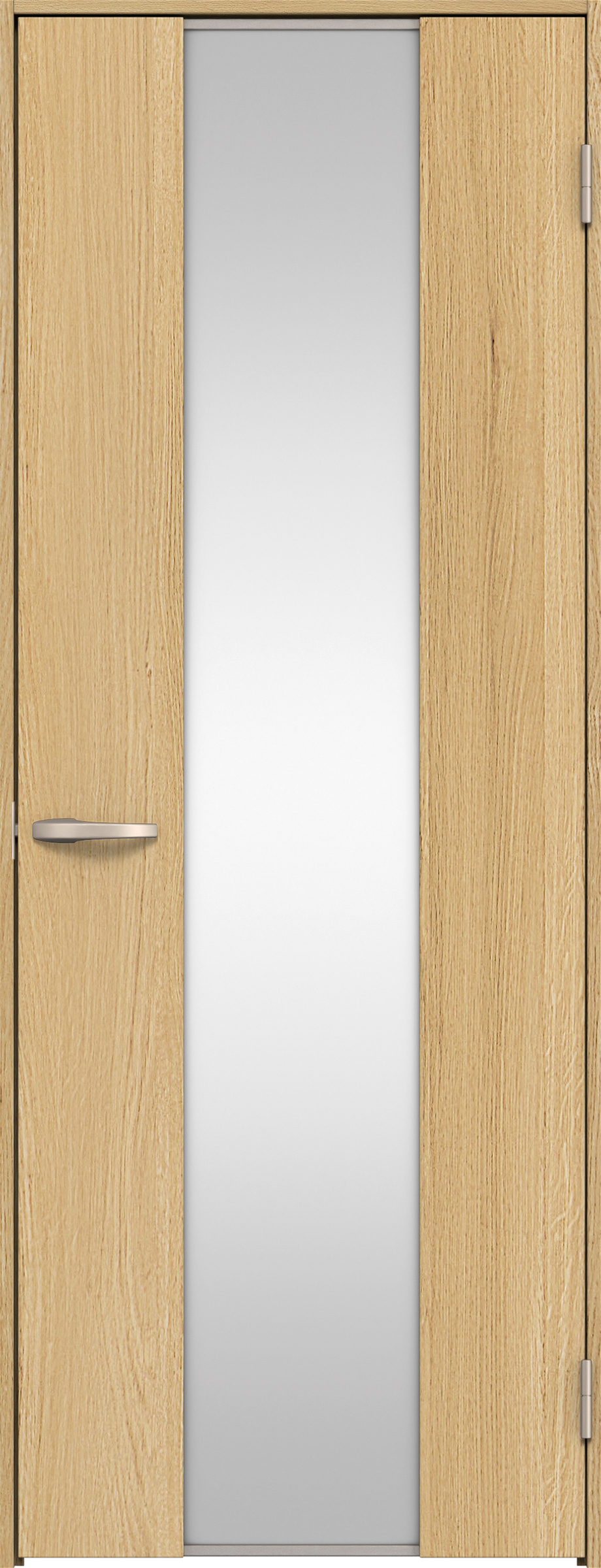 リビングドア　イエリア　片開きドア　扉セット　４Ｐデザイン　７５５幅　２０００高　〈ライトオーカー柄〉　右開き　空錠　Ｎスタンダード丁番