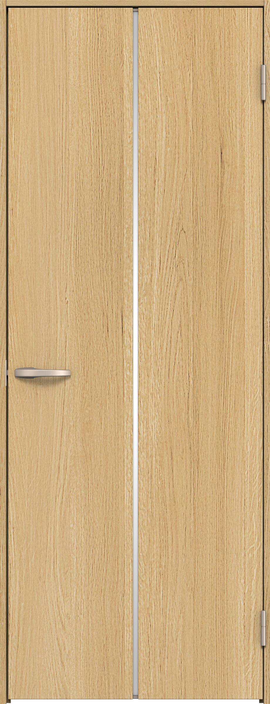 リビングドア　イエリア　片開きドア　扉セット　６Ｐデザイン　７５５幅　２０００高　〈ライトオーカー柄〉　右開き　空錠　Ｎスタンダード丁番