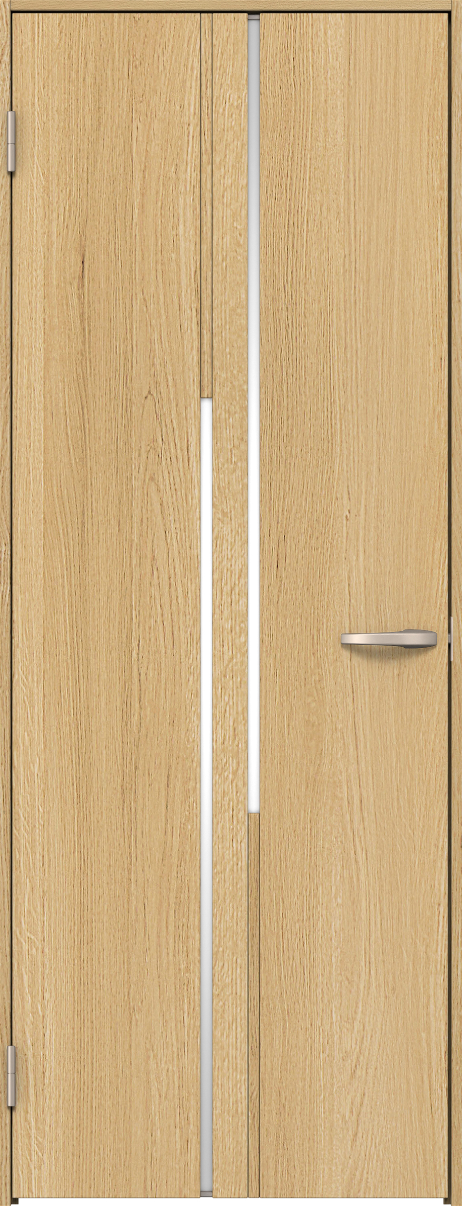 リビングドア　イエリア　片開きドア　扉セット　７Ｐデザイン　７５５幅　２０００高　〈ライトオーカー柄〉　左開き　空錠　Ｎスタンダード丁番