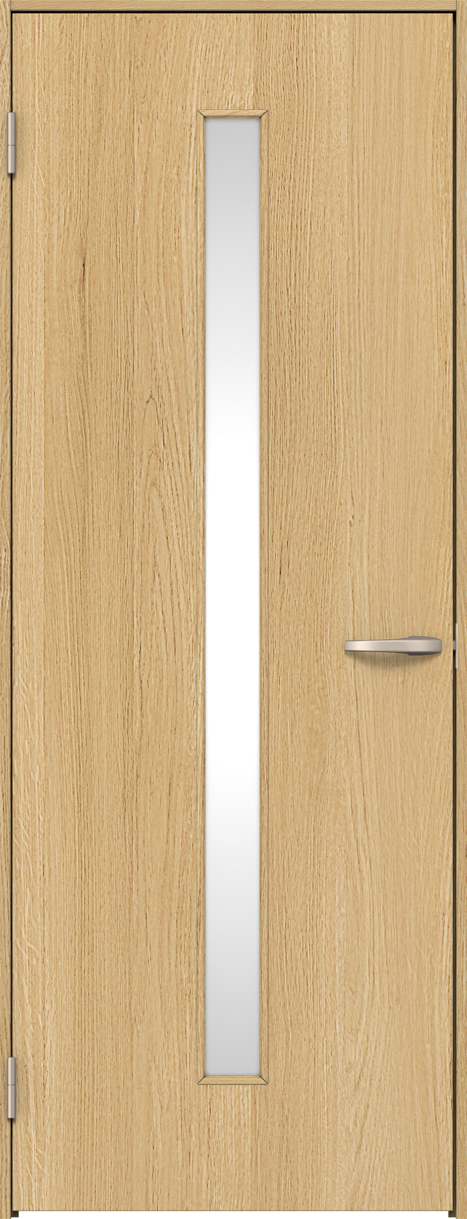 リビングドア　イエリア　片開きドア　扉セット　Ｃ４デザイン　７３５幅　２０００高　〈ライトオーカー柄〉　左開き　空錠　Ｎスタンダード丁番