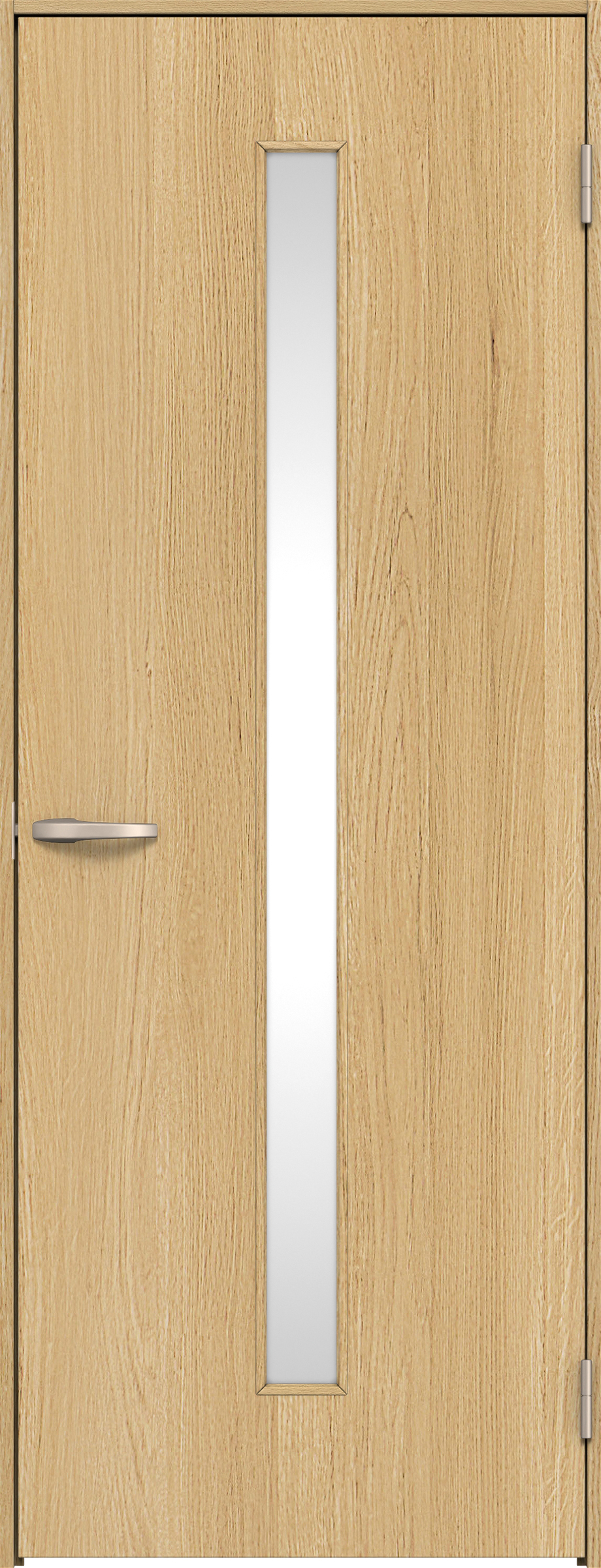 リビングドア　イエリア　片開きドア　扉セット　Ｃ４デザイン　７８０幅　２０００高　〈ライトオーカー柄〉　右開き　空錠　Ｎスタンダード丁番