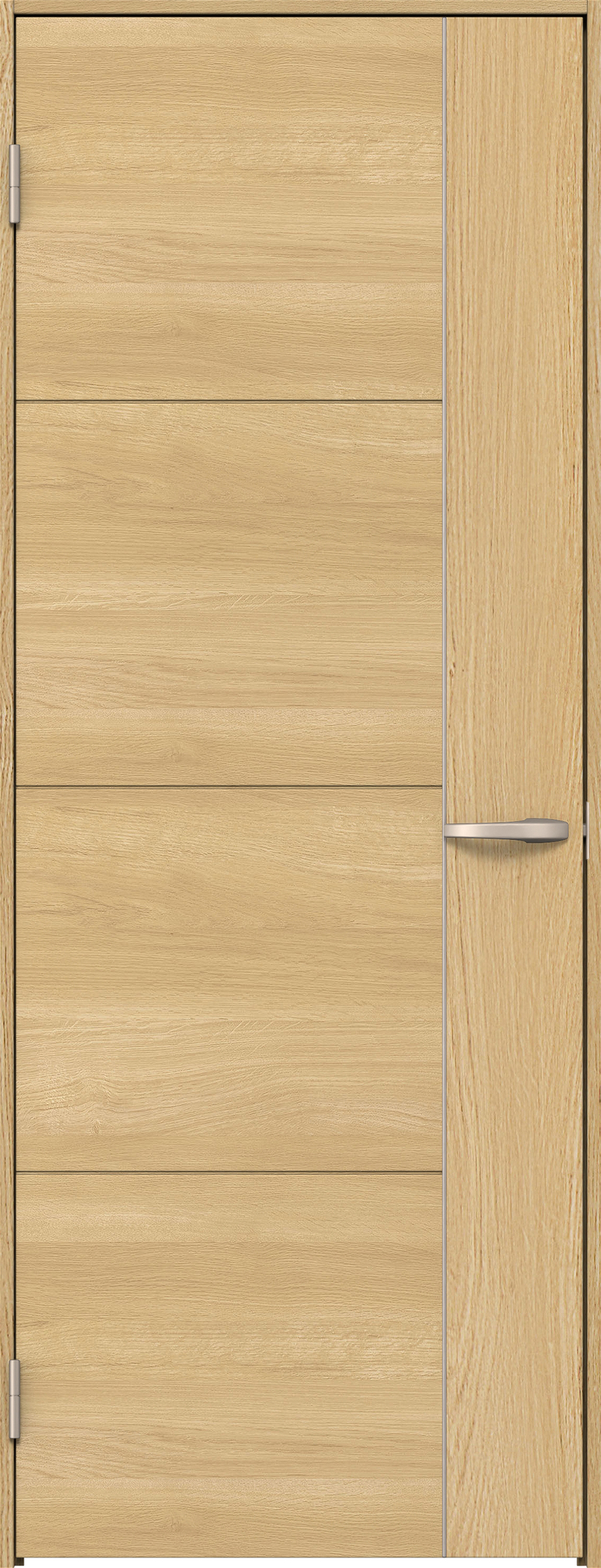 リビングドア　イエリア　片開きドア　扉セット　Ｄ１デザイン　８５０幅　２０００高　〈ライトオーカー柄〉　左開き　空錠　Ｎスタンダード丁番