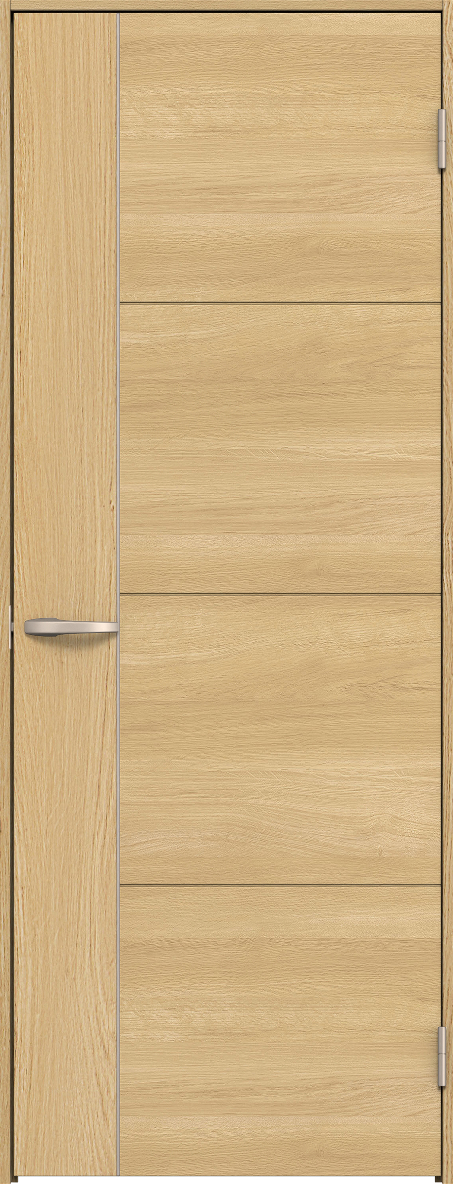 リビングドア　イエリア　片開きドア　扉セット　Ｄ１デザイン　７５５幅　２０００高　〈ライトオーカー柄〉　右開き　空錠　Ｎスタンダード丁番