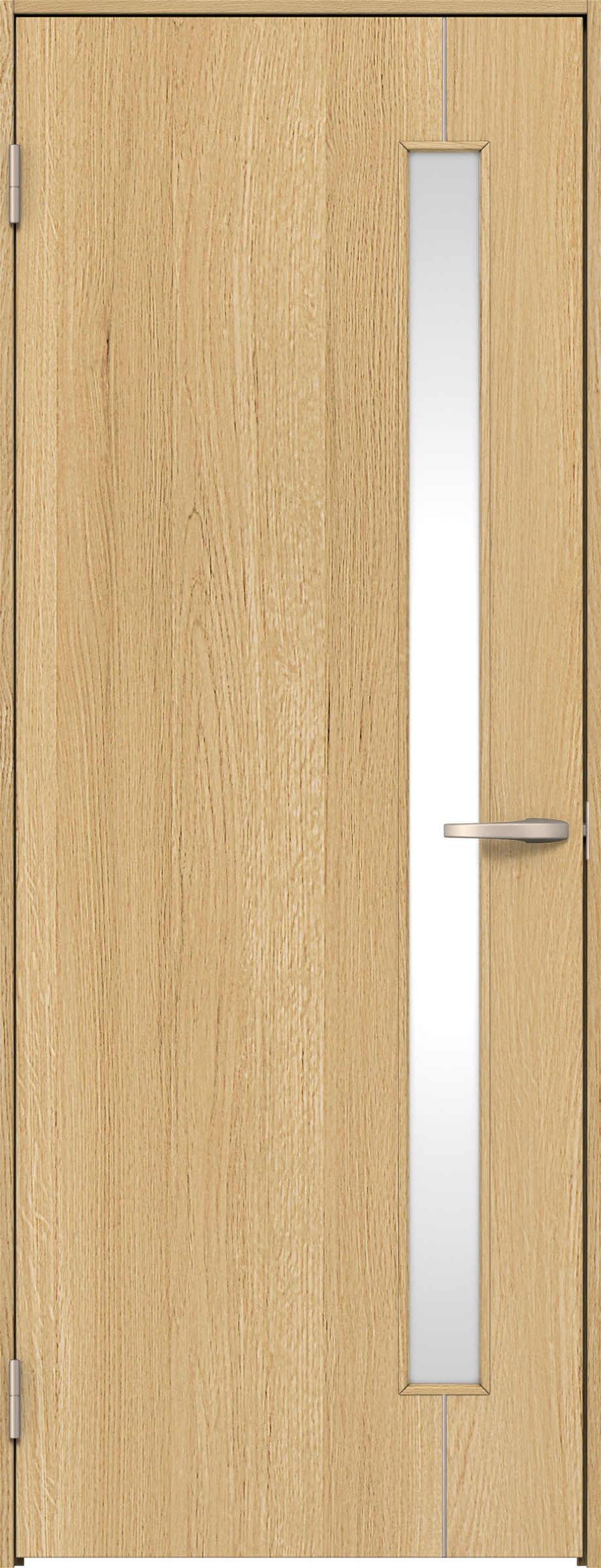 リビングドア　イエリア　片開きドア　扉セット　Ｄ４デザイン　８２５幅　２０００高　〈ライトオーカー柄〉　左開き　空錠　Ｎスタンダード丁番