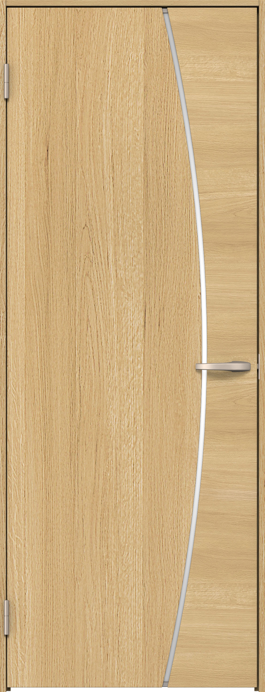 リビングドア　イエリア　片開きドア　扉セット　Ｋ４デザイン　７８０幅　２０００高　〈ライトオーカー柄〉　左開き　空錠　Ｎスタンダード丁番