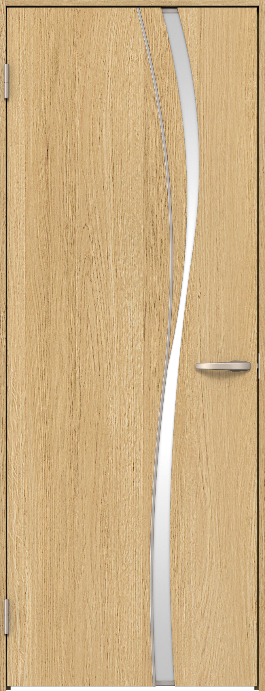 リビングドア　イエリア　片開きドア　扉セット　Ｋ７デザイン　７８０幅　２０００高　〈ライトオーカー柄〉　左開き　空錠　Ｎスタンダード丁番