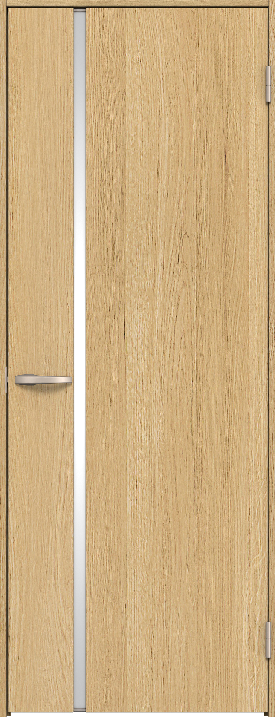 リビングドア　イエリア　片開きドア　扉セット　Ｌ９デザイン　７３５幅　２０００高　〈ライトオーカー柄〉　右開き　空錠　Ｎスタンダード丁番