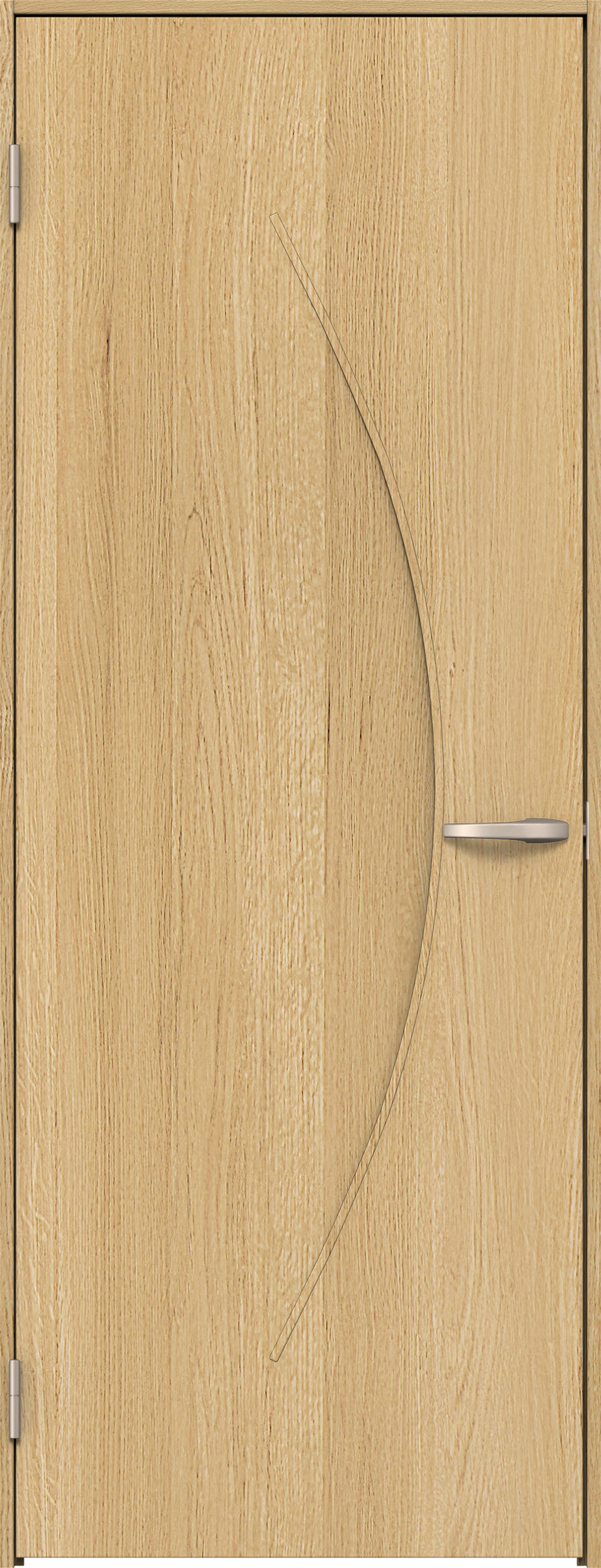 リビングドア　イエリア　片開きドア　扉セット　Ｓ７デザイン　８２５幅　２０００高　〈ライトオーカー柄〉　左開き　空錠　Ｎスタンダード丁番