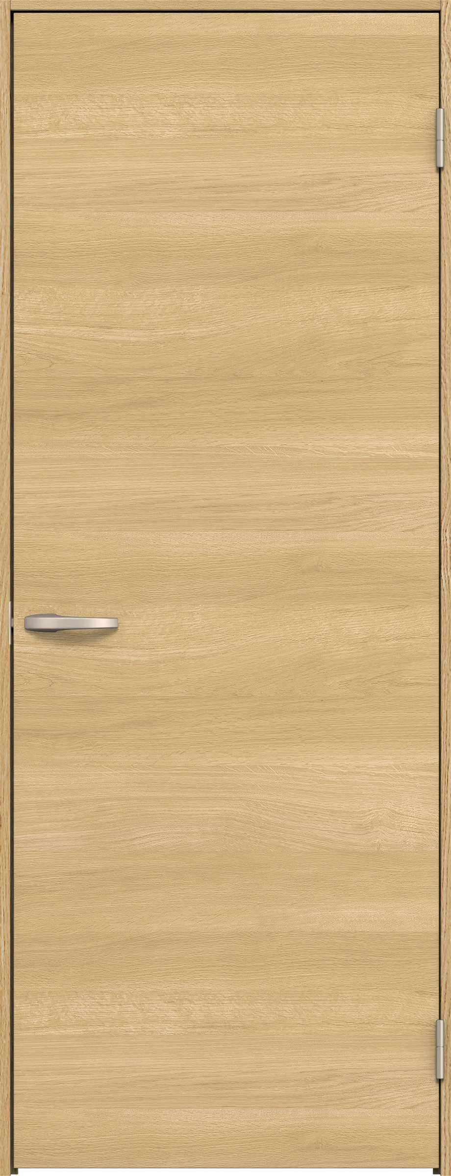 リビングドア　イエリア　片開きドア　扉セット　Ｕ０デザイン　７８０幅　２０００高　〈ライトオーカー柄〉　右開き　空錠　Ｎスタンダード丁番