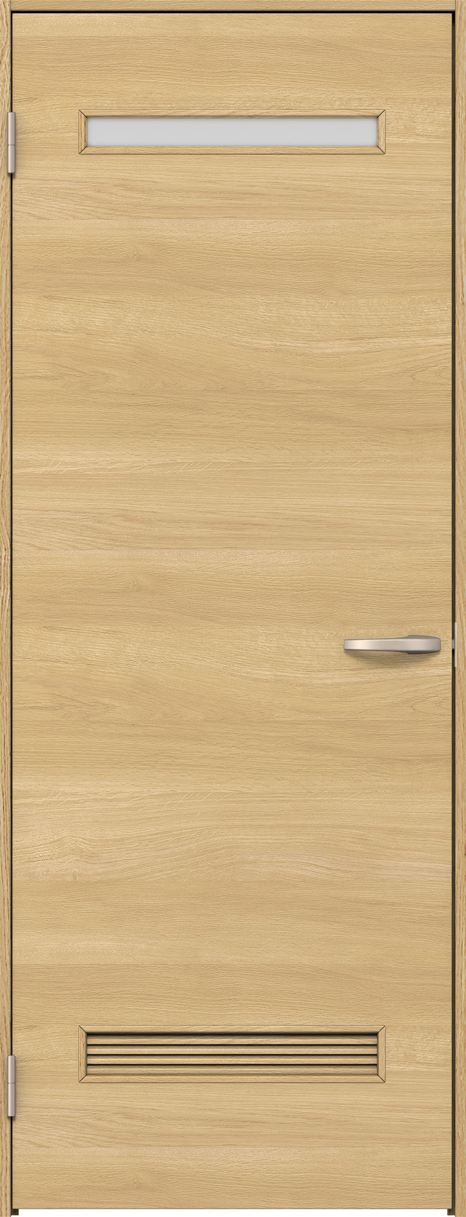 リビングドア　イエリア　片開きドア　扉セット　Ｙ８デザイン　７８０幅　２０００高　〈ライトオーカー柄〉　左開き　空錠　Ｎスタンダード丁番