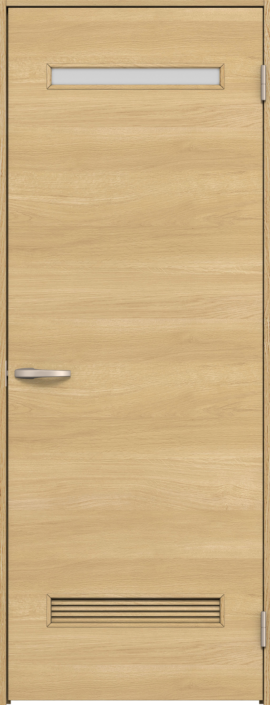 リビングドア　イエリア　片開きドア　扉セット　Ｙ８デザイン　８２５幅　２０００高　〈ライトオーカー柄〉　右開き　空錠　Ｎスタンダード丁番