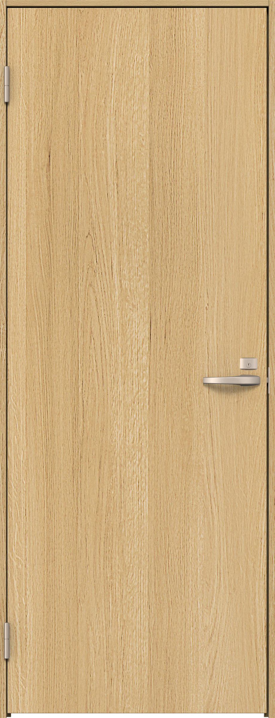 リビングドア　イエリア　片開きドア　扉セット　００デザイン　７５５幅　２０００高　〈ライトオーカー柄〉　左開き　錠付　間仕切錠　Ｎスタンダード丁番