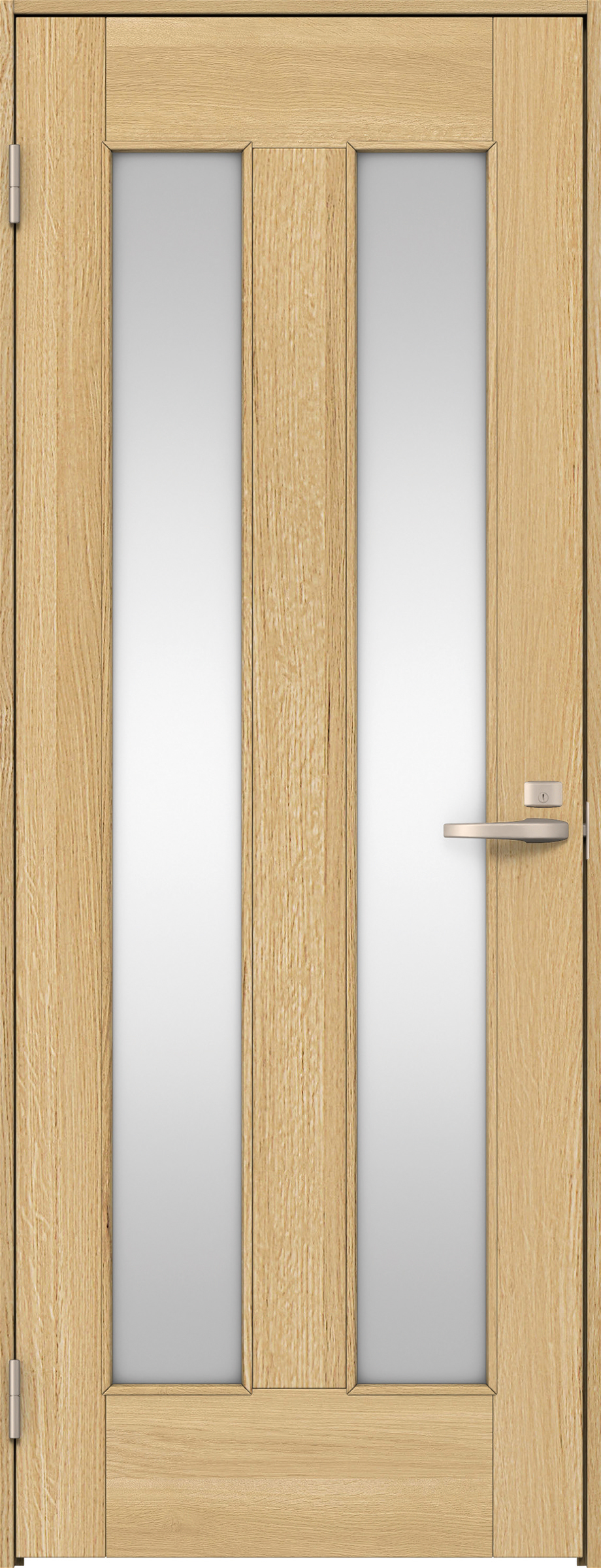 リビングドア　イエリア　片開きドア　扉セット　０６デザイン　７８０幅　２０００高　〈ライトオーカー柄〉　左開き　錠付　間仕切錠　Ｎスタンダード丁番