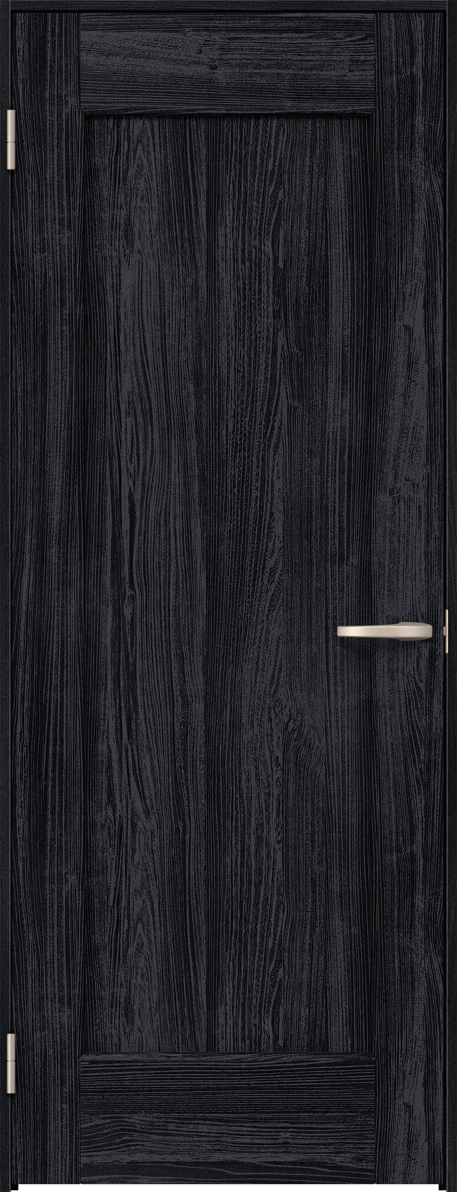 リビングドア　イエリア　片開きドア　扉セット　０１デザイン　８２５幅　２０００高　〈モスブラック柄〉　左開き　空錠　Ｎスタンダード丁番