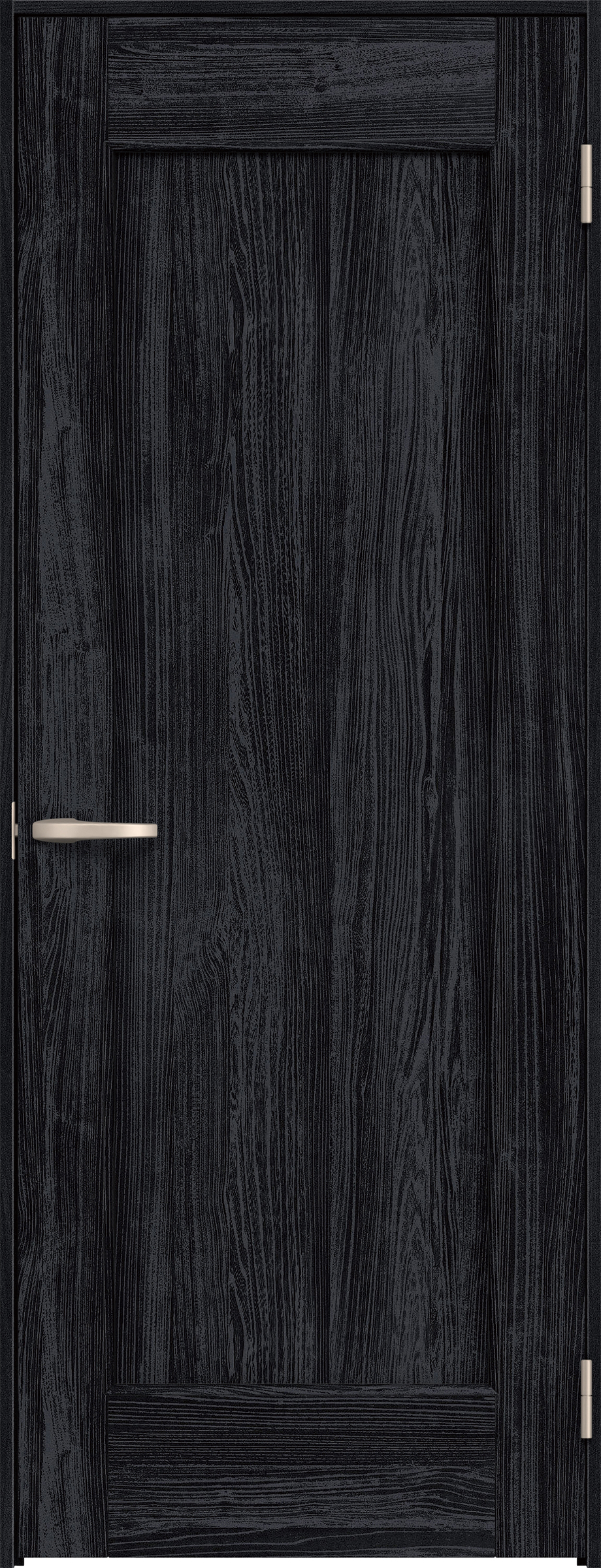 リビングドア　イエリア　片開きドア　扉セット　０１デザイン　８２５幅　２０００高　〈モスブラック柄〉　右開き　空錠　Ｎスタンダード丁番