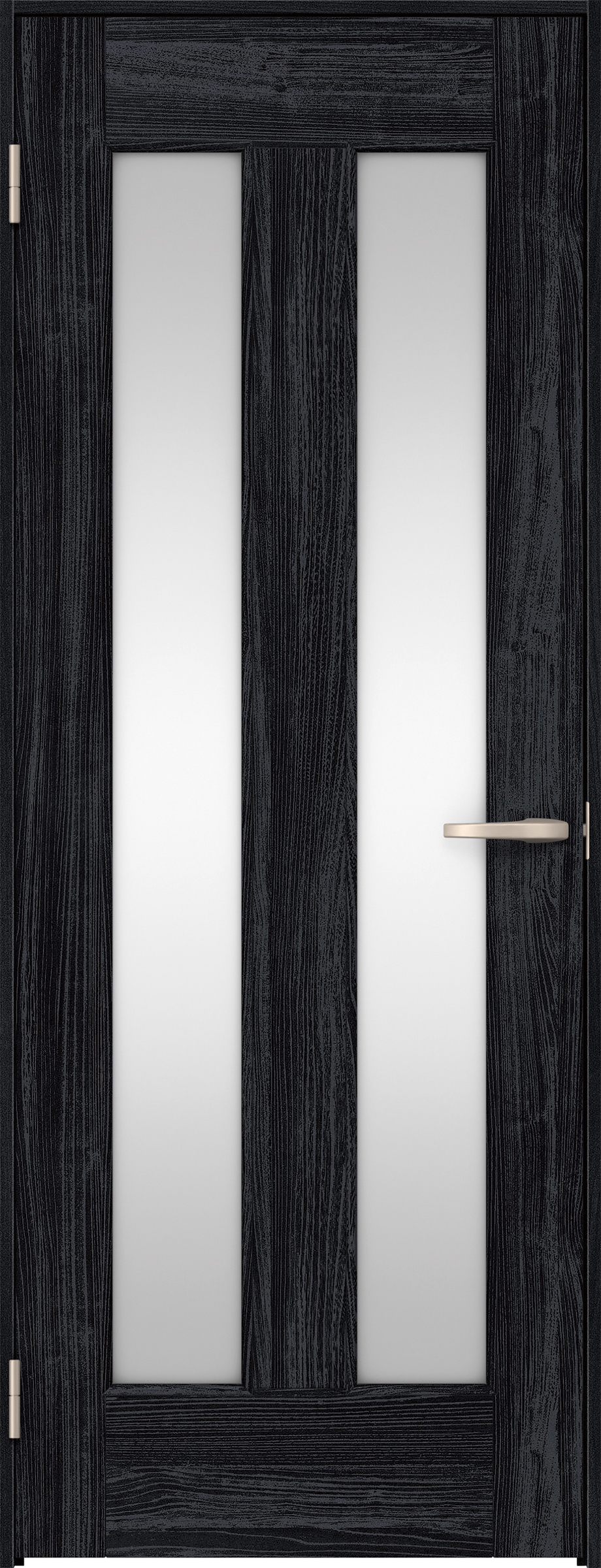 リビングドア　イエリア　片開きドア　扉セット　０６デザイン　７３５幅　２０００高　〈モスブラック柄〉　左開き　空錠　Ｎスタンダード丁番