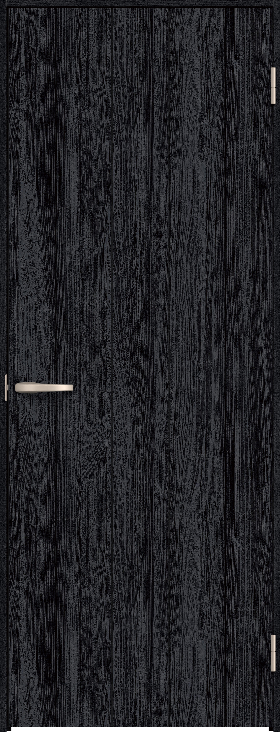 リビングドア　イエリア　片開きドア　扉セット　０Ｓデザイン　７８０幅　２０００高　〈モスブラック柄〉　右開き　空錠　Ｎスタンダード丁番
