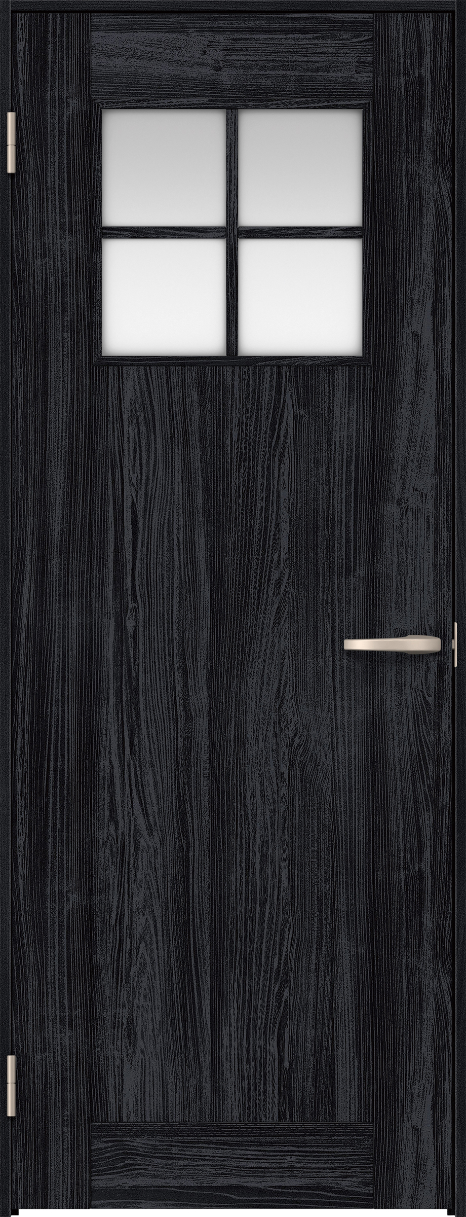 リビングドア　イエリア　片開きドア　扉セット　１Ｓデザイン　８２５幅　２０００高　〈モスブラック柄〉　左開き　空錠　Ｎスタンダード丁番