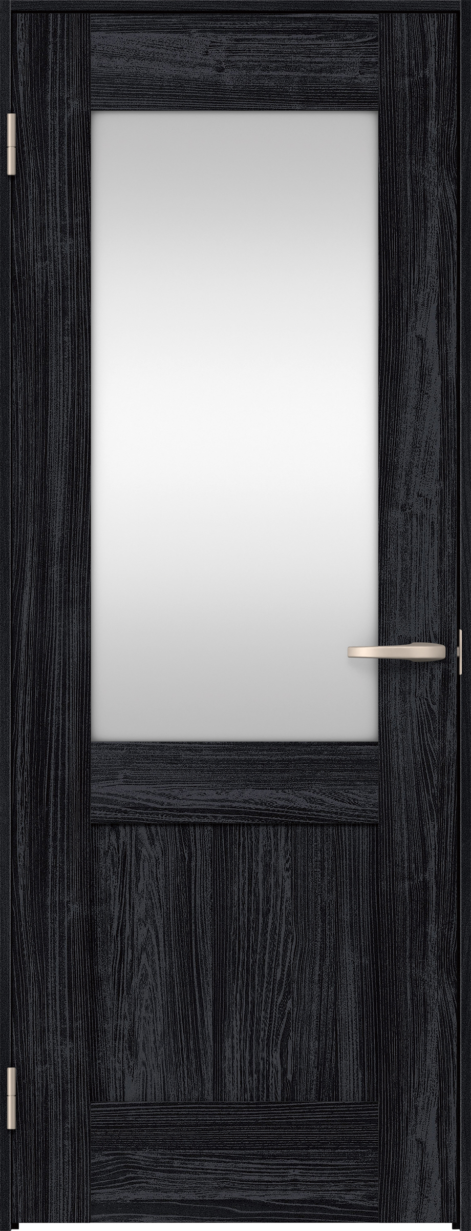 リビングドア　イエリア　片開きドア　扉セット　２８デザイン　７５５幅　２０００高　〈モスブラック柄〉　左開き　空錠　Ｎスタンダード丁番