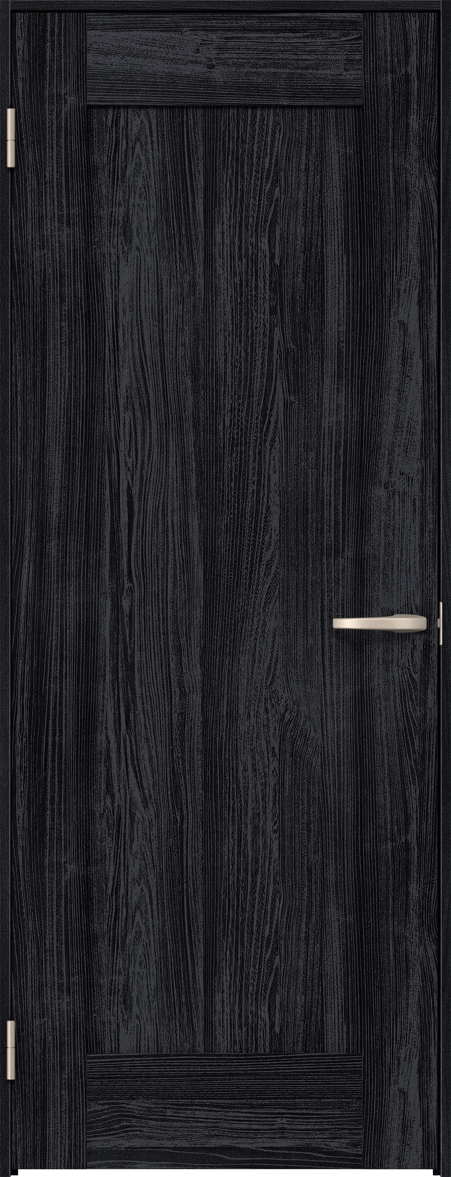 リビングドア　イエリア　片開きドア　扉セット　３８デザイン　７３５幅　２０００高　〈モスブラック柄〉　左開き　空錠　Ｎスタンダード丁番