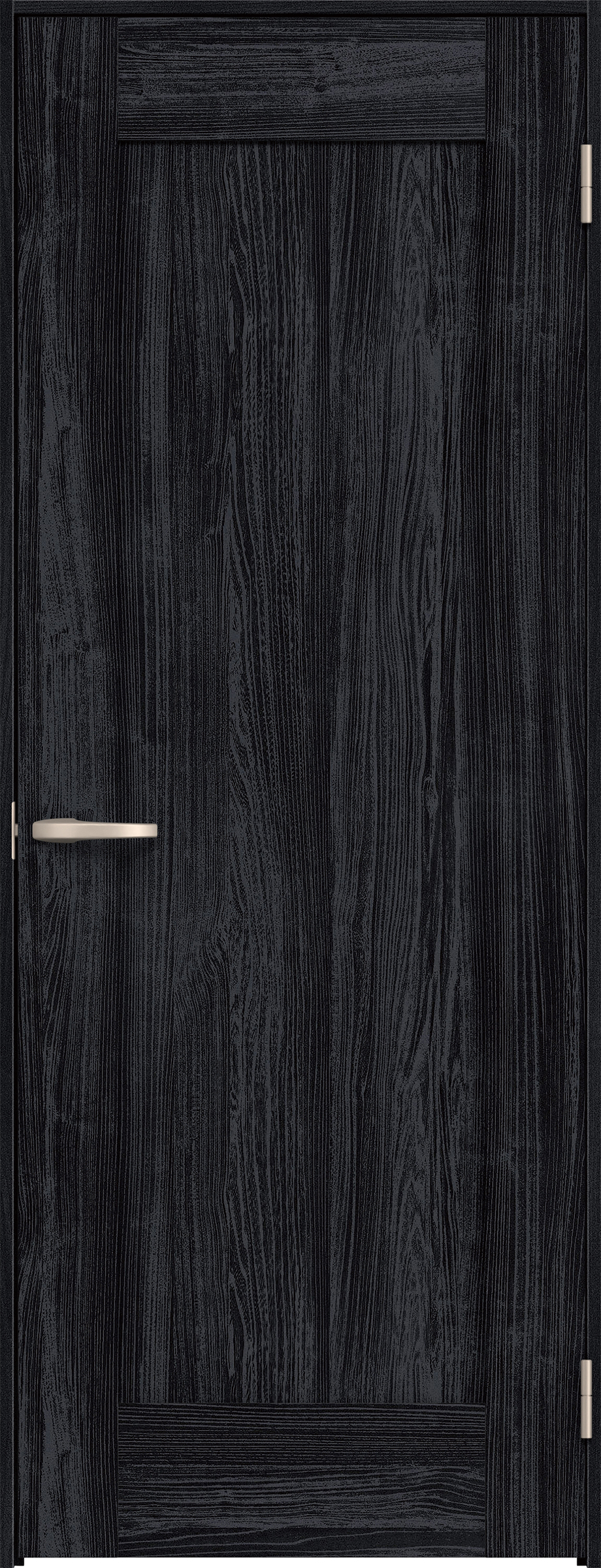 リビングドア　イエリア　片開きドア　扉セット　３８デザイン　７８０幅　２０００高　〈モスブラック柄〉　右開き　空錠　Ｎスタンダード丁番