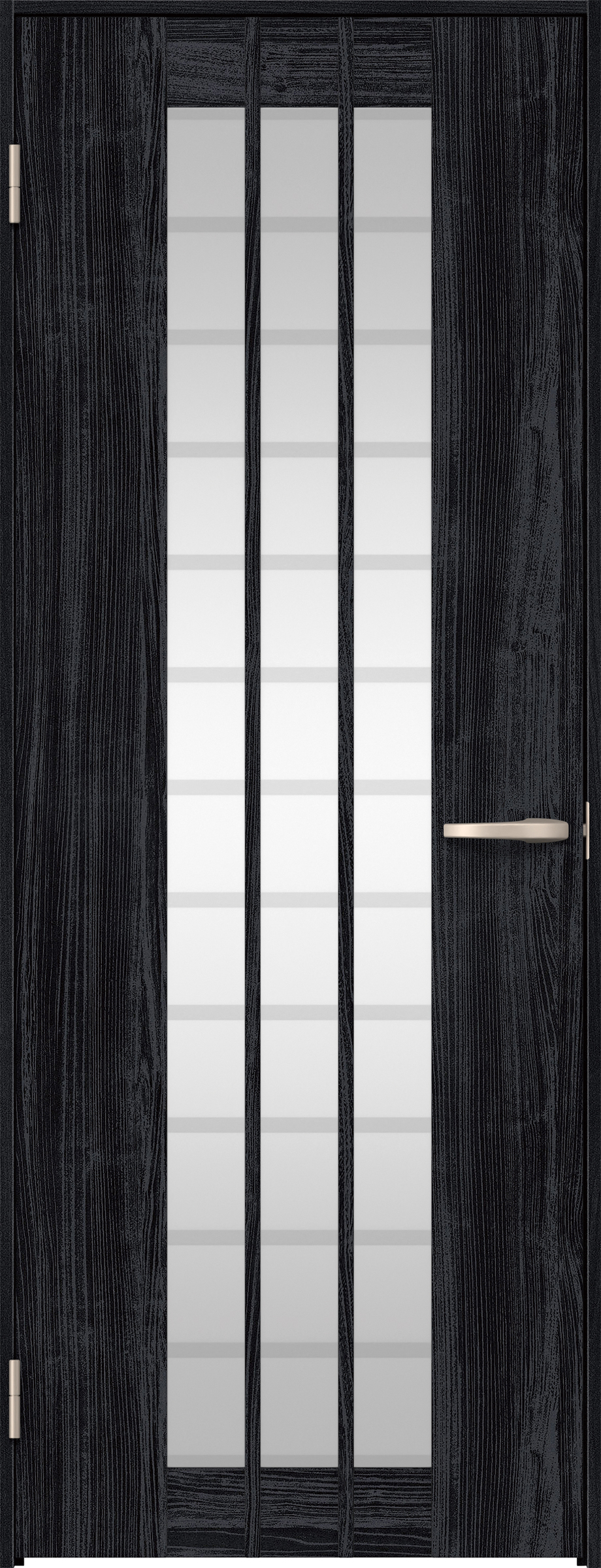 リビングドア　イエリア　片開きドア　扉セット　４Ｓデザイン　７３５幅　２０００高　〈モスブラック柄〉　左開き　空錠　Ｎスタンダード丁番