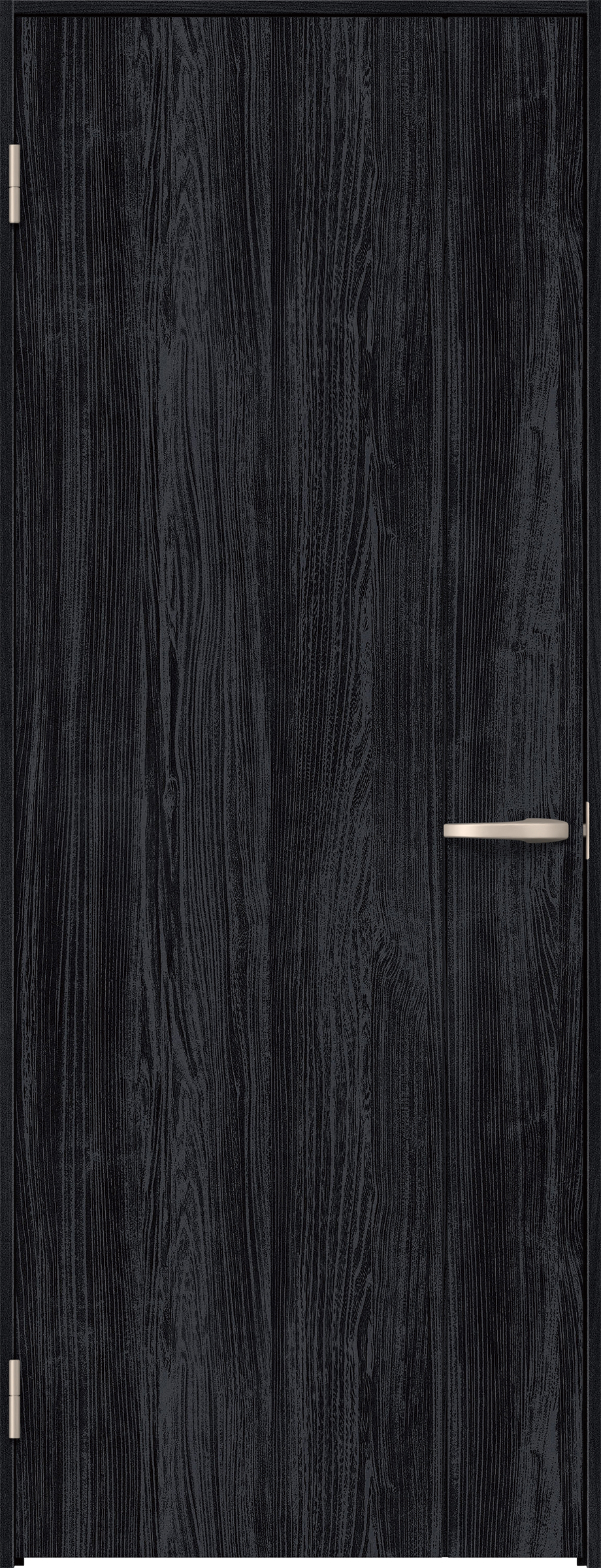 リビングドア　イエリア　片開きドア　扉セット　Ｂ１デザイン　８５０幅　２０００高　〈モスブラック柄〉　左開き　空錠　Ｎスタンダード丁番