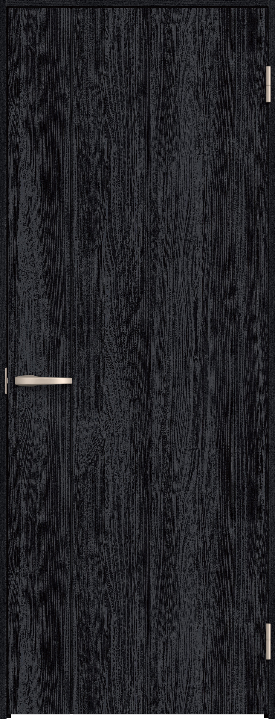 リビングドア　イエリア　片開きドア　扉セット　Ｂ１デザイン　７５５幅　２０００高　〈モスブラック柄〉　右開き　空錠　Ｎスタンダード丁番