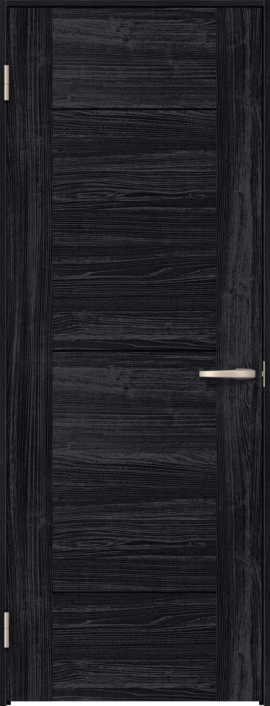 リビングドア　イエリア　片開きドア　扉セット　Ｂ９デザイン　７８０幅　２０００高　〈モスブラック柄〉　左開き　空錠　Ｎスタンダード丁番