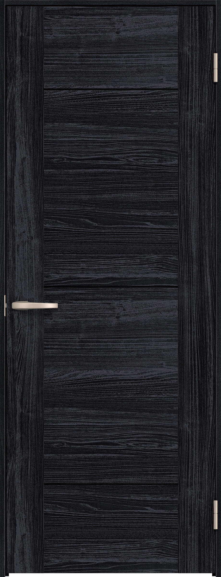 リビングドア　イエリア　片開きドア　扉セット　Ｂ９デザイン　７８０幅　２０００高　〈モスブラック柄〉　右開き　空錠　Ｎスタンダード丁番