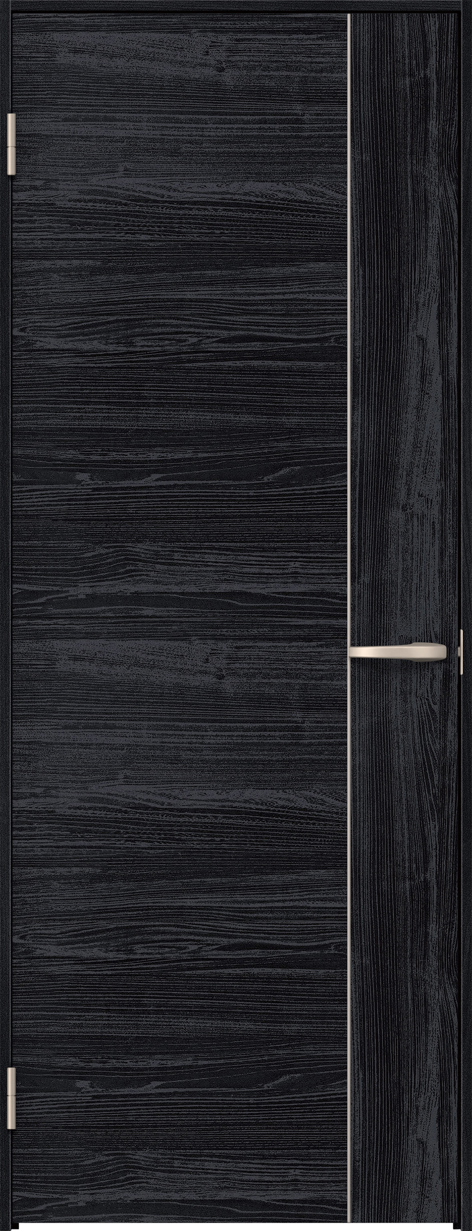 リビングドア　イエリア　片開きドア　扉セット　Ｄ１デザイン　８５０幅　２０００高　〈モスブラック柄〉　左開き　空錠　Ｎスタンダード丁番