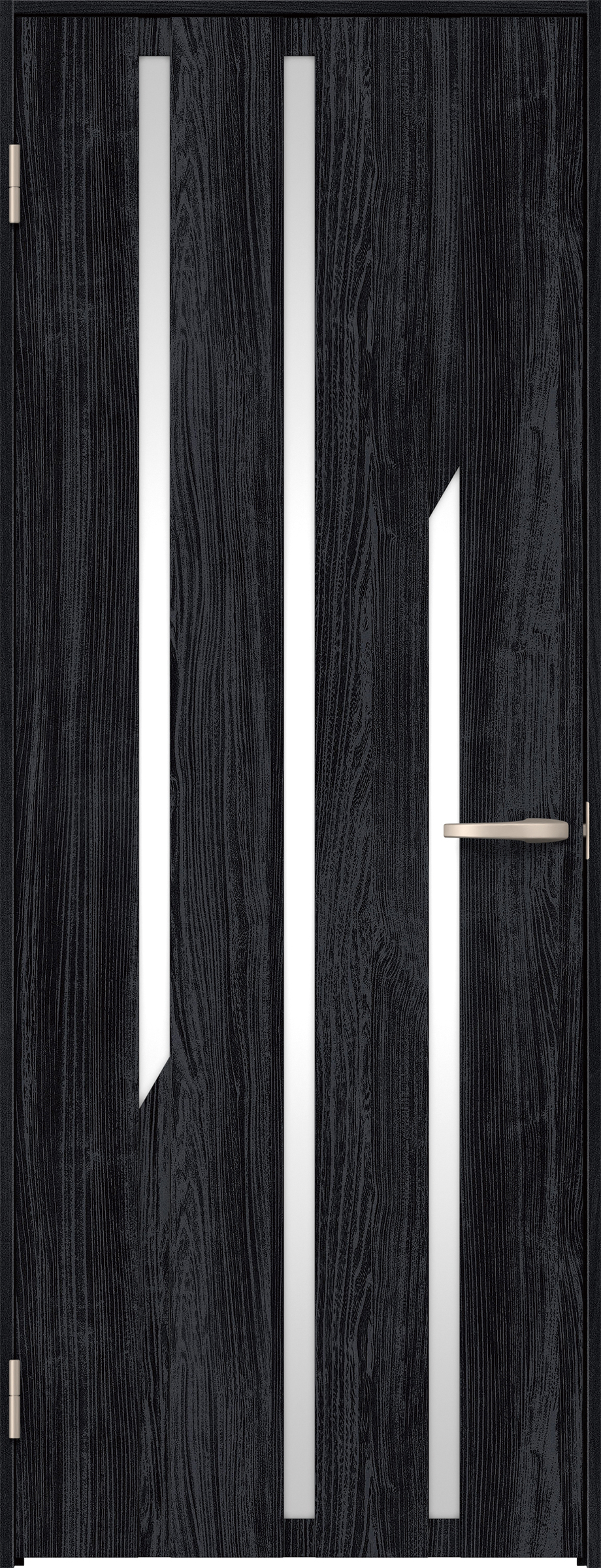 リビングドア　イエリア　片開きドア　扉セット　Ｅ３デザイン　７８０幅　２０００高　〈モスブラック柄〉　左開き　空錠　Ｎスタンダード丁番