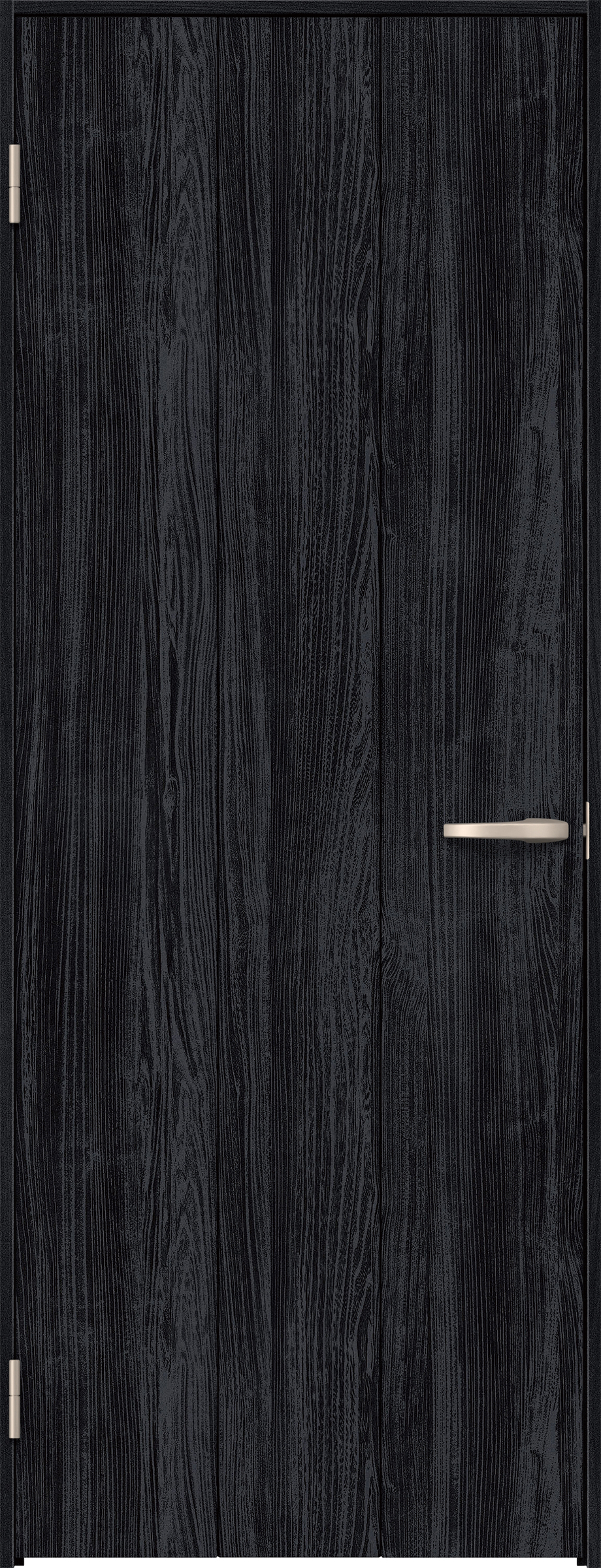 リビングドア　イエリア　片開きドア　扉セット　Ｇ１デザイン　７３５幅　２０００高　〈モスブラック柄〉　左開き　空錠　Ｎスタンダード丁番