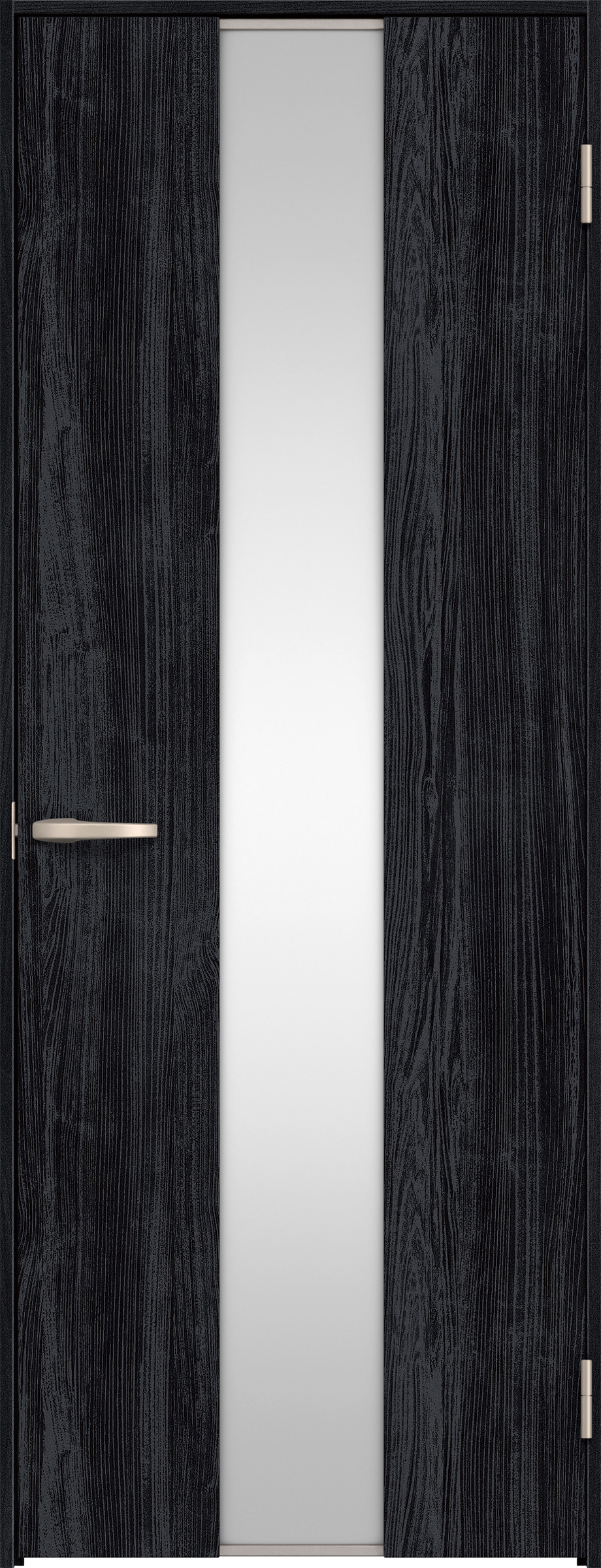 リビングドア　イエリア　片開きドア　扉セット　Ｇ５デザイン　８５０幅　２０００高　〈モスブラック柄〉　右開き　空錠　Ｎスタンダード丁番