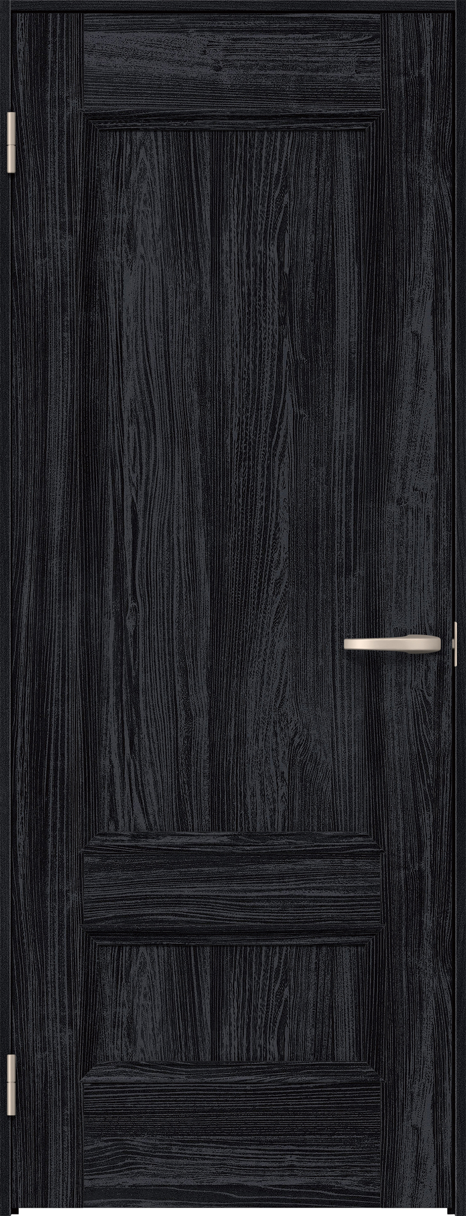 リビングドア　イエリア　片開きドア　扉セット　Ｍ１デザイン　７８０幅　２０００高　〈モスブラック柄〉　左開き　空錠　Ｎスタンダード丁番