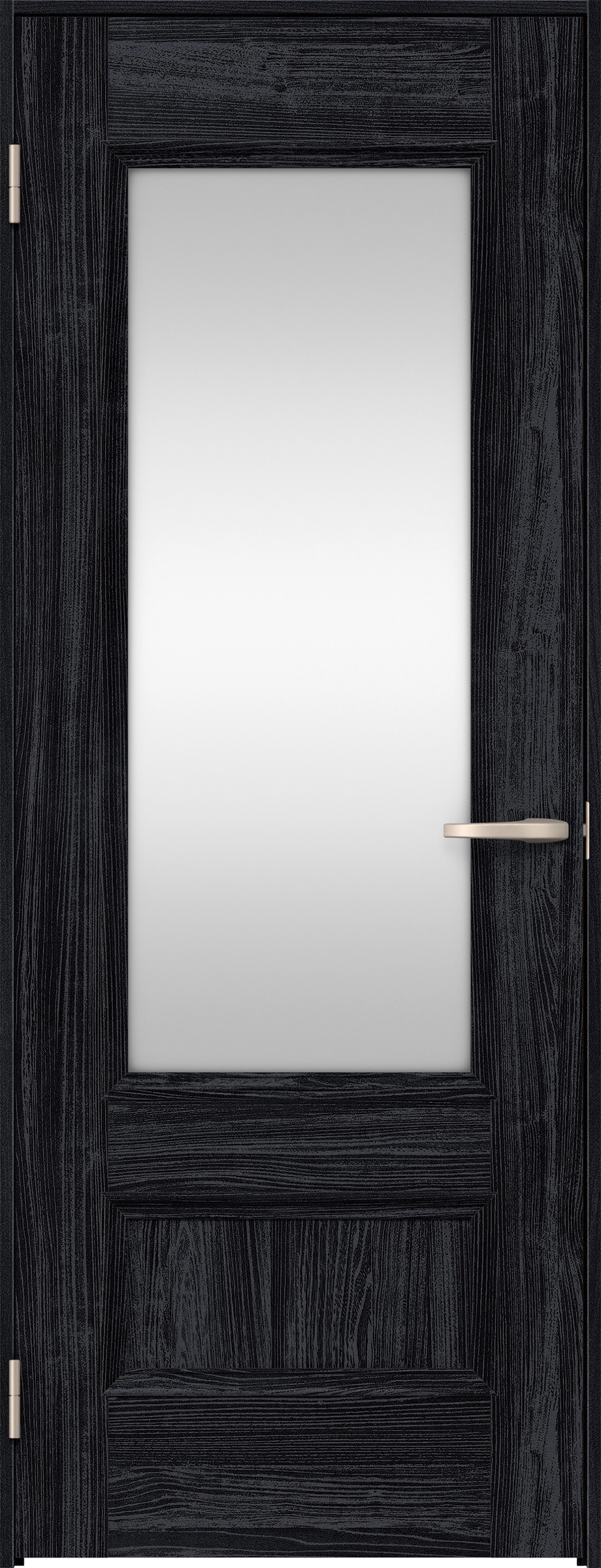 リビングドア　イエリア　片開きドア　扉セット　Ｍ２デザイン　７５５幅　２０００高　〈モスブラック柄〉　左開き　空錠　Ｎスタンダード丁番