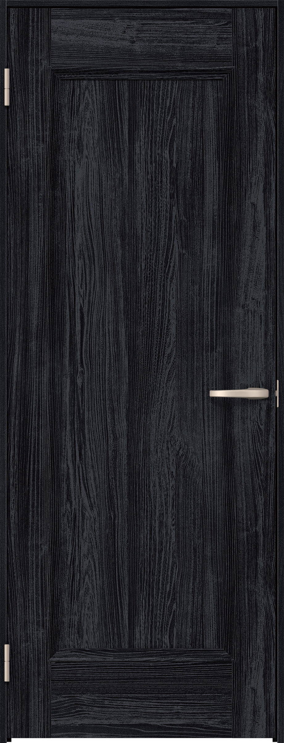 リビングドア　イエリア　片開きドア　扉セット　Ｍ５デザイン　７８０幅　２０００高　〈モスブラック柄〉　左開き　空錠　Ｎスタンダード丁番