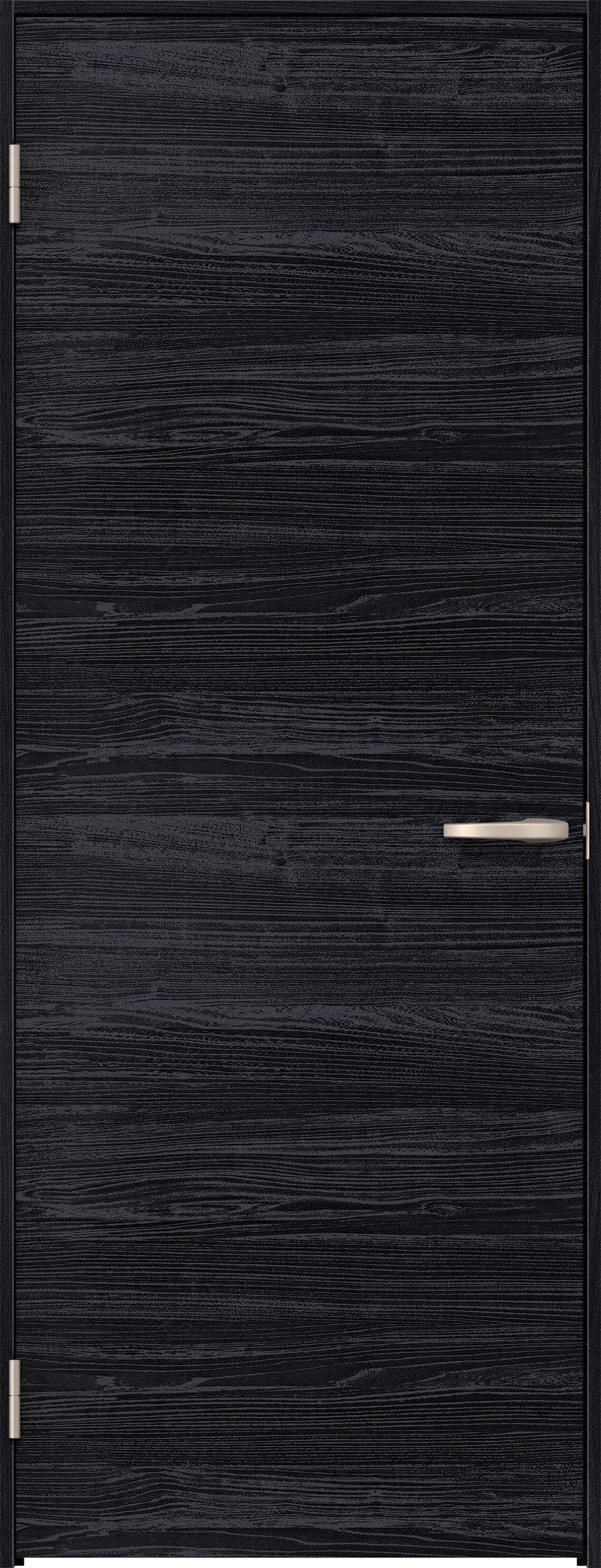 リビングドア　イエリア　片開きドア　扉セット　Ｕ０デザイン　８５０幅　２０００高　〈モスブラック柄〉　左開き　空錠　Ｎスタンダード丁番